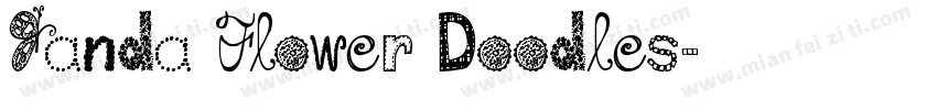 Janda Flower Doodles字体转换